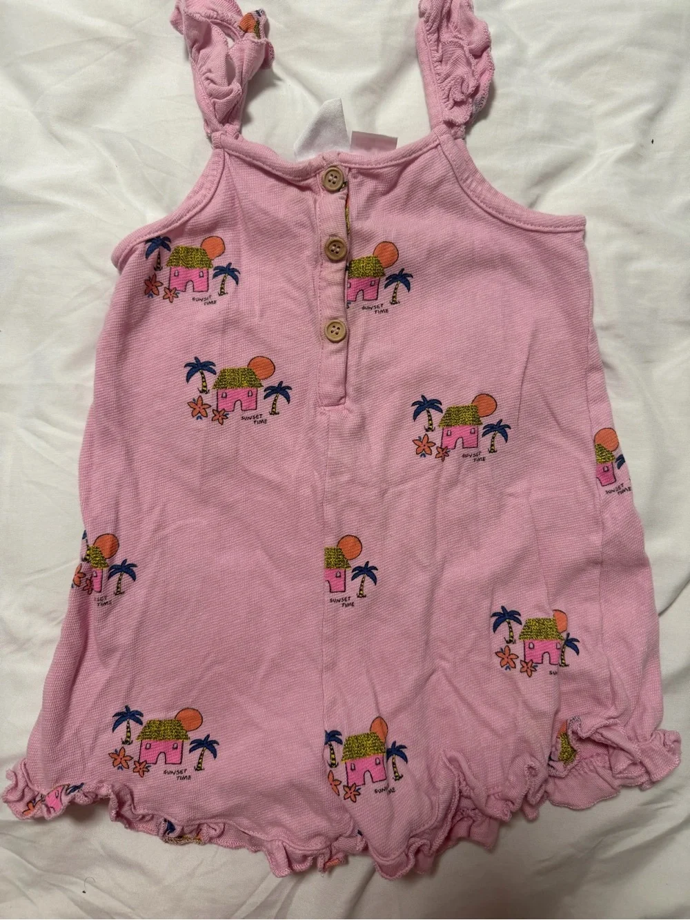 Zara Pink Girls Romper